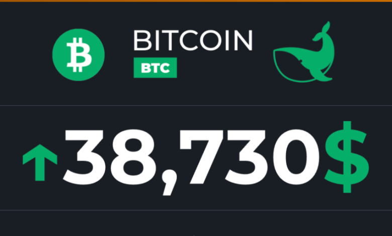 Le bitcoin atteint la barre des 39.000 $